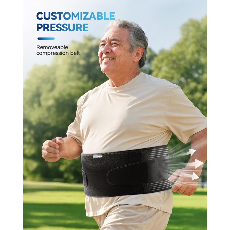 Fitomo Abdominal Binder with Pressurized Strap & 3D Pad for