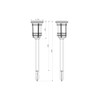 Galix Solar Garden Light with Flame Effect