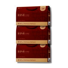 Chong Kun Dang Health Red Ginseng Antler Premium Gift Set 30 Packets 3 Set Holiday Gift / 종근당건강 홍삼녹용 프리미엄 선물세트 30포 3세트 명절선물