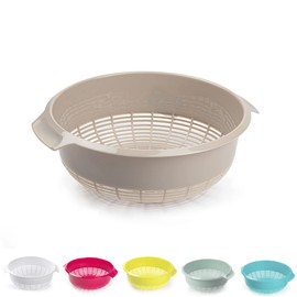 Plastic Colander Food Sieve Strainer Basket for Food Washing Draining Pasta Spaghetti Rice Salad Vegetable Kitchen Cooking Hobby Design 1 (31cm - Mint Green)