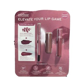 Purlisse Lip Kit Trio Mauve Berry - Elevate Your Lip Game - open box