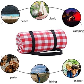 Grandes alfombras de Playa, Tapas de Picnic, Manta de Picnic Plegable, Grande, Gruesa, Impermeable, a Prueba de Humedad, for Acampar y Viajes turísticos (200 * 200)