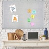 Lockways 36" x 24" Premium Cork Bulletin Board, Light Grey