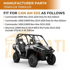 M MATI Front Disc Brake Calipers Left & Right for Can Am Maverick 1000R Max X-DS X-MR X-RS Turbo 2014-2018 Commander Max-800 Max-1000 2014-2020 Commander 1000 2019-2020 705601128 705601129