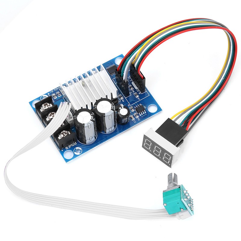 DC12-60V 20A PWM DC Brush Motor Speed Controller Adjustable Electric