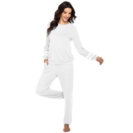 Ekouaer Sweatsuits and Sweatpants Lounge Sets for Women Two Piece Outfits with Pockets Loose Fit