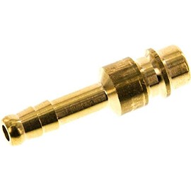 Connector Plug NW 7.2 with Hose Nozzle, Edition: Standard Material: Brass Hose Inner Diameter: 6