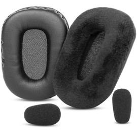YunYiYi B450XT Replacement Ear Cushions Compatible with Blue Parrot B450-XT B450xt/B550-XT Noise Cancelling Headset Protein Leather/Velours Earpads Parts