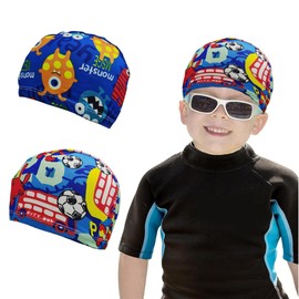 Children's Swimming Cap x 2 Pieces – Swimming Cap Child, Swimming Cap Children, Swimming Hat Children Boys Girls