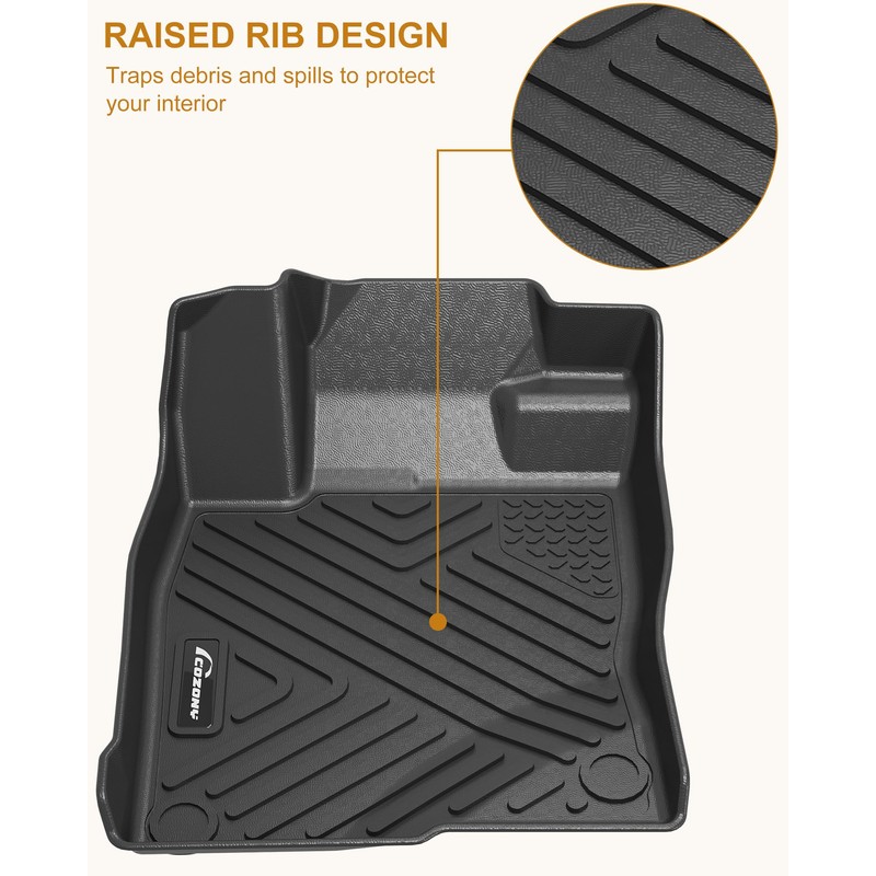 COZONY Floor Mats for Subaru Forester 2009-2013, TPE All Weather