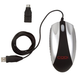 CODi 1300 DPI Optical Desktop Mouse, Black