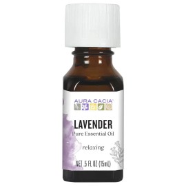 Aura Cacia Lavender Essential Oil 0.5 fl. oz - US SELLER