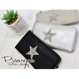 Long Wallet, Star Jerry Bundle, Fragment Case, L-Shaped Zipper, L-Shaped Zipper, Thin Gusset, Zipper Type, Passbook Size, Household Wallet, Cute, Star, Glitter, Synthetic Leather, Wallet, Wallet,