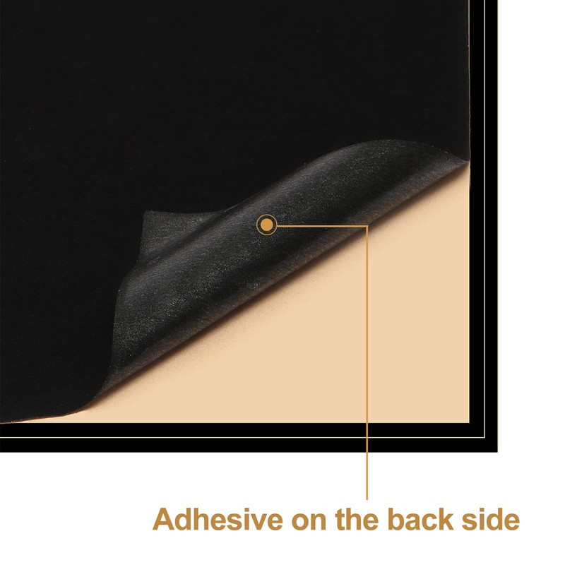 YaoHui 3-Pack Self-Adhesive Felt Sheets, Peel & Stick, A4 Size