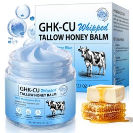 GHK-CU - Bálsamo de miel de sargo de ternera con péptido de cobre para la piel de la cara y el cuerpo, hidratación profunda e hidratante, antioxidante, potenciador de vitalidad | 2.1 onzas