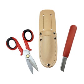 Benner-Nawman UP-B606 Splicer Scissor and Knife Set, Red