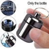 Pill Keychain Holder- Small Pill Box Waterproof Pills Fob Organizer