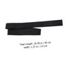 WOONEKY 4pcs Adjustable Black Elastic Wig Straps for Secure Wig