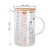 Glass Measuring Cup V Shaped Nozzle Clear Scale Comfortable Grip