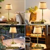 NOVCAND Cordless Table Lamp with Dimmer, Built-in Rechargeable Battery Powered