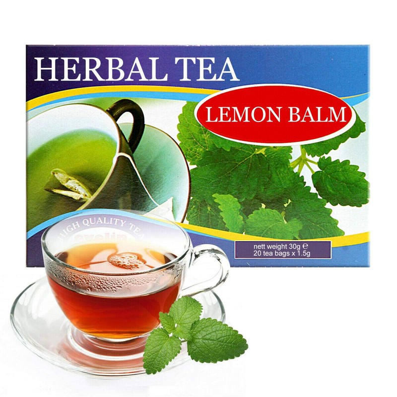 80 Tea Bags Lemon Balm Melissa Tea 4 Boxes x