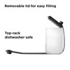 Rabbit Leak-Free Discreet Flask, Compact and Portable, Black Stainless Steel,
