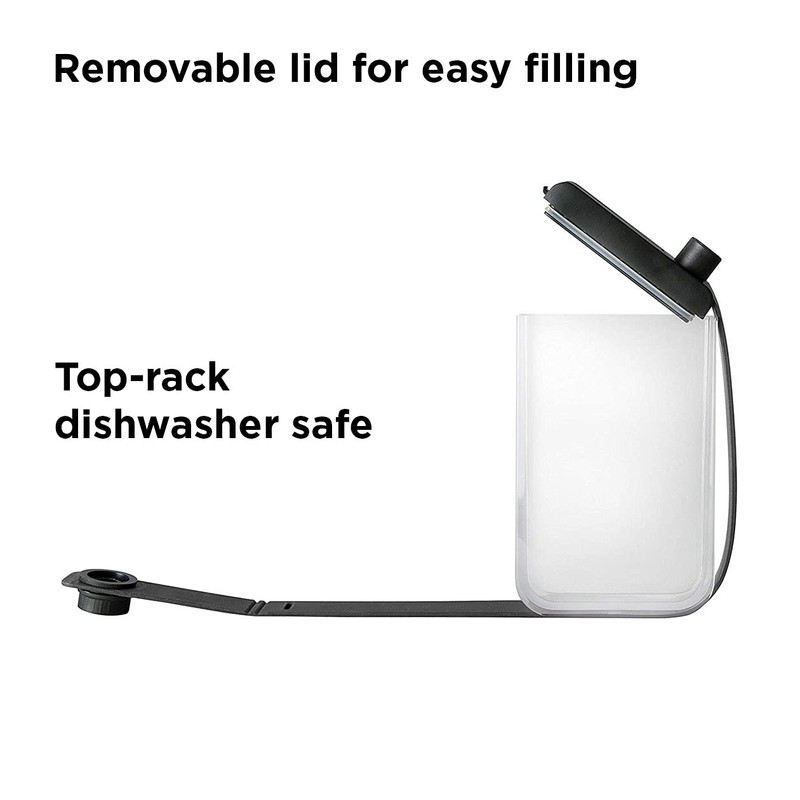 Rabbit Leak-Free Discreet Flask, Compact and Portable, Black Stainless Steel,