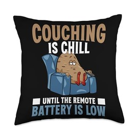 Homebody Couch potatoe Throw Pillow