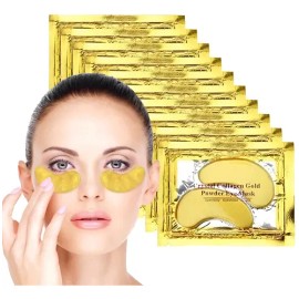 Parches Para Ojos Ojeras Colágeno Oro Arrugas 20 Pares Mixta