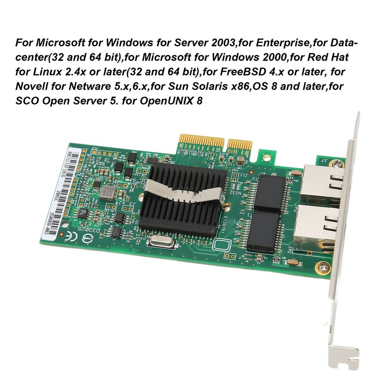 PCI Express PCIe Gigabit 2 RJ45 Port Network Card NIC