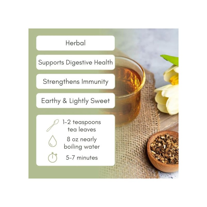 Organic Burdock Root Loose Leaf Tea - 2oz Bag (Approx.