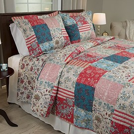 Bedford Home 3 Piece Mallory Quilt Set, King