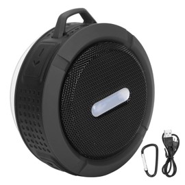 ciciglow Bluetooth Speaker, Mini C6 Bluetooth Speaker with Suction Cup Carabiner Waterproof Mini Subwoofer for Outdoor Sports(Dark gray)