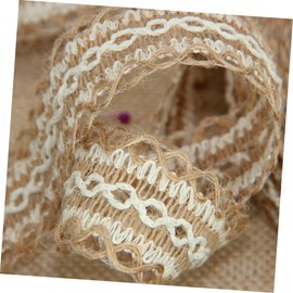 2rolls Burlap Ribbon Roll Meters Natural Jute for Diy Crafts Wedding Party Christmas Decoration Versatile for Home Decor and Accessories