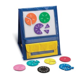 Learning Resources Double-Sided Magnetic Demonstration Rainbow Fraction Foam Circles, Ages 6+, 51 Pieces, Classroom Maths Resources