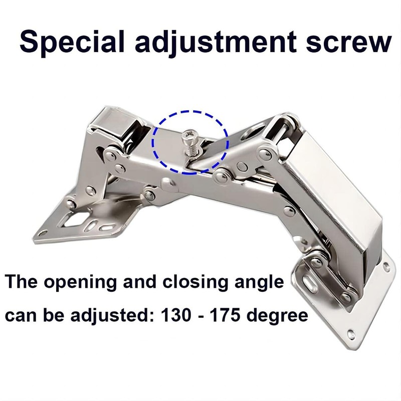 Qrity 2X Pack of Big Kitchen Cabinet Door Hinges Cupboard