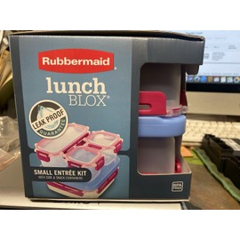Rubbermaid, Part #7V92, Lunch Blox, Small Entree Kit, W/Side & Snack Containers