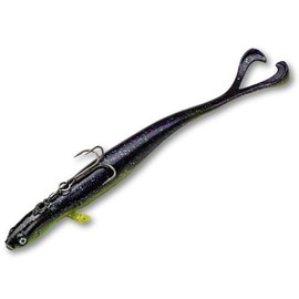 LMAB Drunk Shooter - Vertical Bait - 25 cm, Fishing Lure for Pelagic & Vertical Fishing, Zander Rubber Fish, Zander Bait, Zander Bait for Boat Fishing (Purple Paul, 25 cm, 95 g)