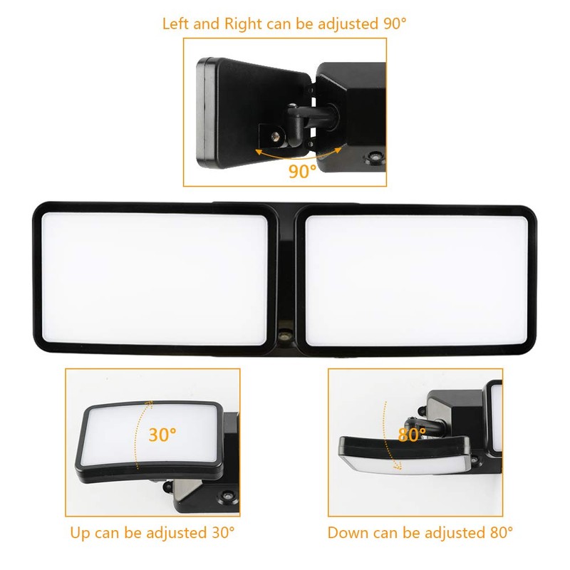 FAGUANGAO Dusk to Dawn LED Security Light,18W Plug in Flood