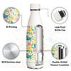 KollyKolla Stainless Steel Drinking Bottle, 500 ml, 3D Print Drinking