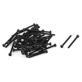 sourcing map Alloy Steel Hex Bolt Socket Head Cap Machine Screw M1.6 x 16 mm Pack of 50