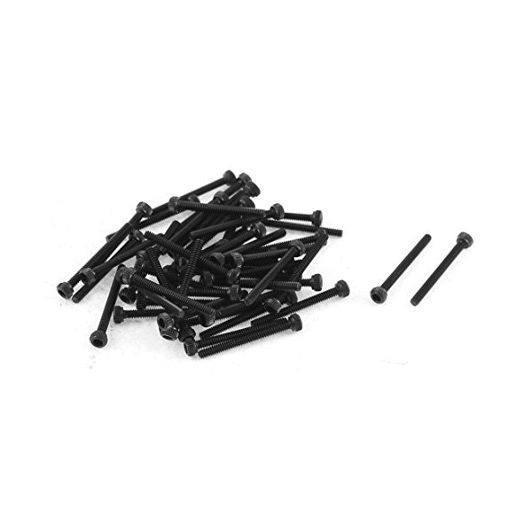 sourcing map Alloy Steel Hex Bolt Socket Head Cap Machine