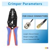 HKS Coax Ratchet Crimping Tool Set for Coaxial RG Cable