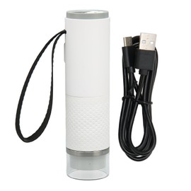 Wireless WiFi Microscope 2MP 50‑1000X Magnification Portable Wireless USB Digital Microscope with Lanyard for Phone White