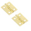 Merriway BH03819 (2 Pcs) EB Steel Butt Hinge, Brass Plated,