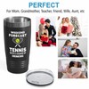 Tennis Black Ringneck Tumbler 20oz - Weekend forecast tennis -