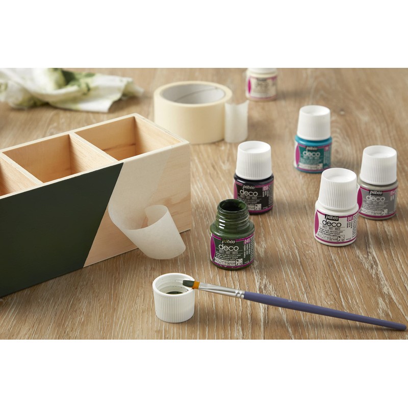 Pebeo 45ml Deco Pearl, Acrylic, Silver, 7 x 4.5 x