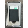 Zino ZM Jetflame Cigar Lighter, Black & Brushed Chrome, 51002979,