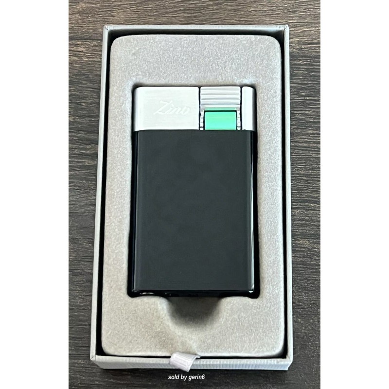 Zino ZM Jetflame Cigar Lighter, Black & Brushed Chrome, 51002979,