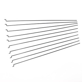 Φ1.2mm x L180mm (7.1 inch) Steel Z Pull/Push Rods Parts for RC Airplane Plane Boat Replacement (Pack of 10)